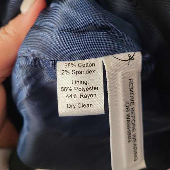 LOFT US Women's Size 8 Velour Black 3 Button Blazer Jacket Holiday Cotton Blend - Picture 8 of 11